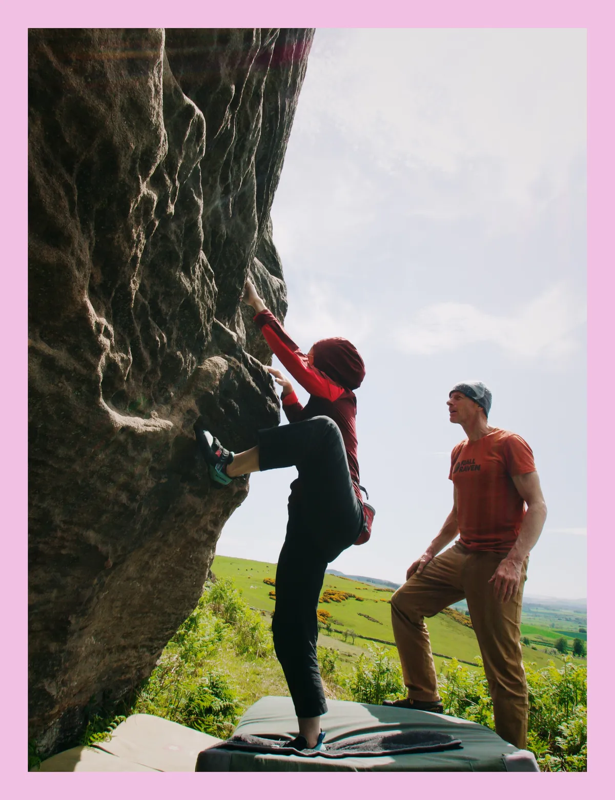 Outdoor bouldering