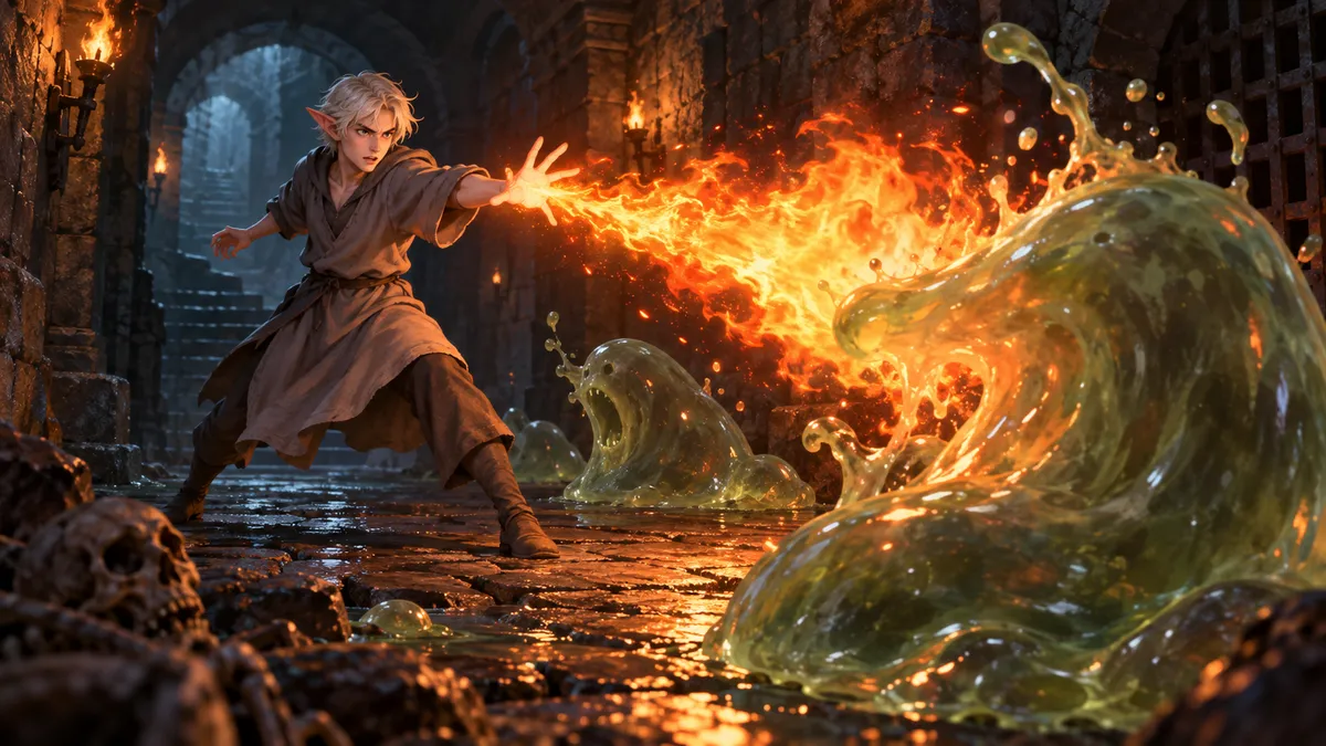 Elric casts Halito