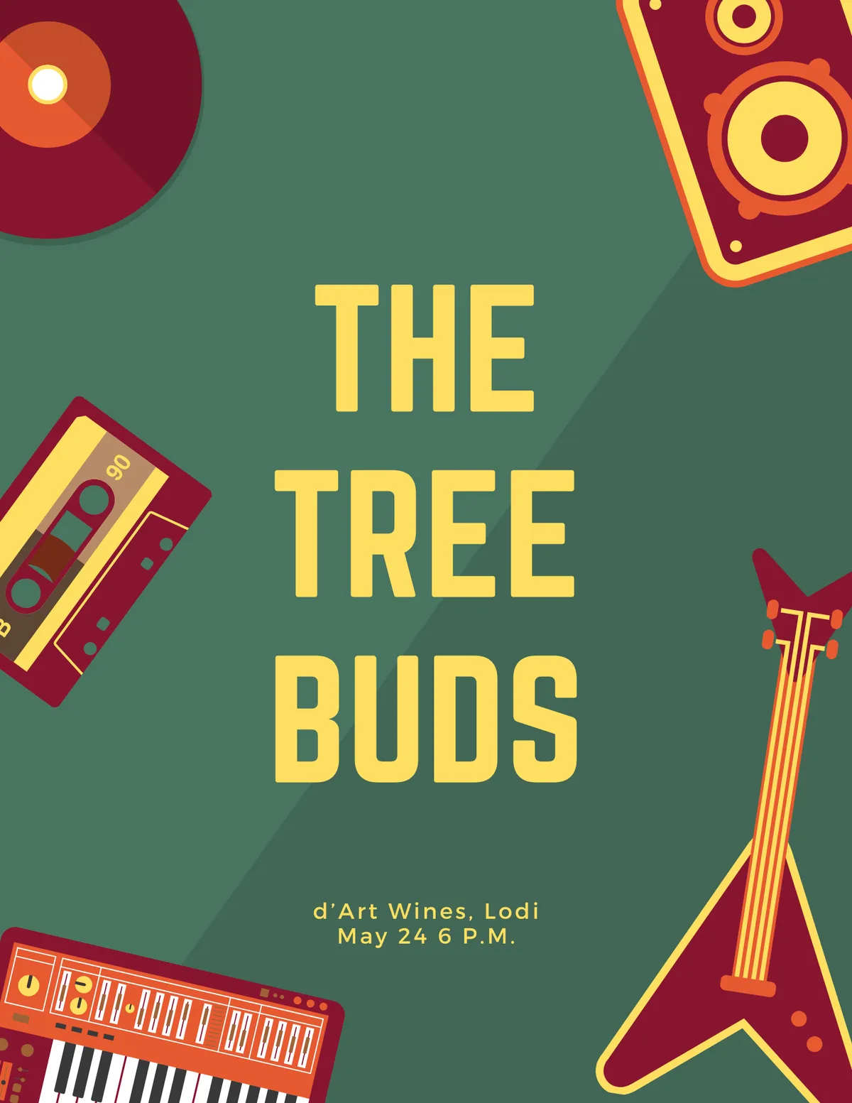 The Tree Buds at d'Art Wines, May 24, 2025