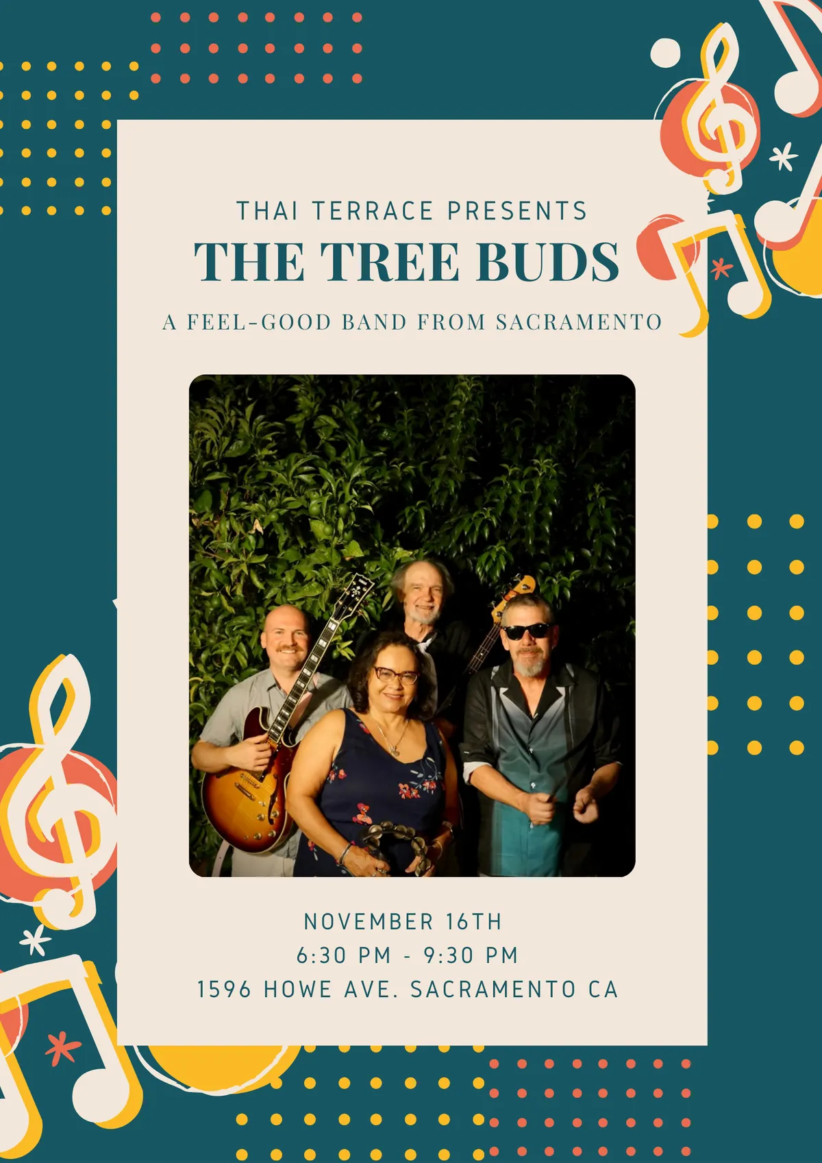 The Tree Buds at Thai Terrace, November 16, 2024