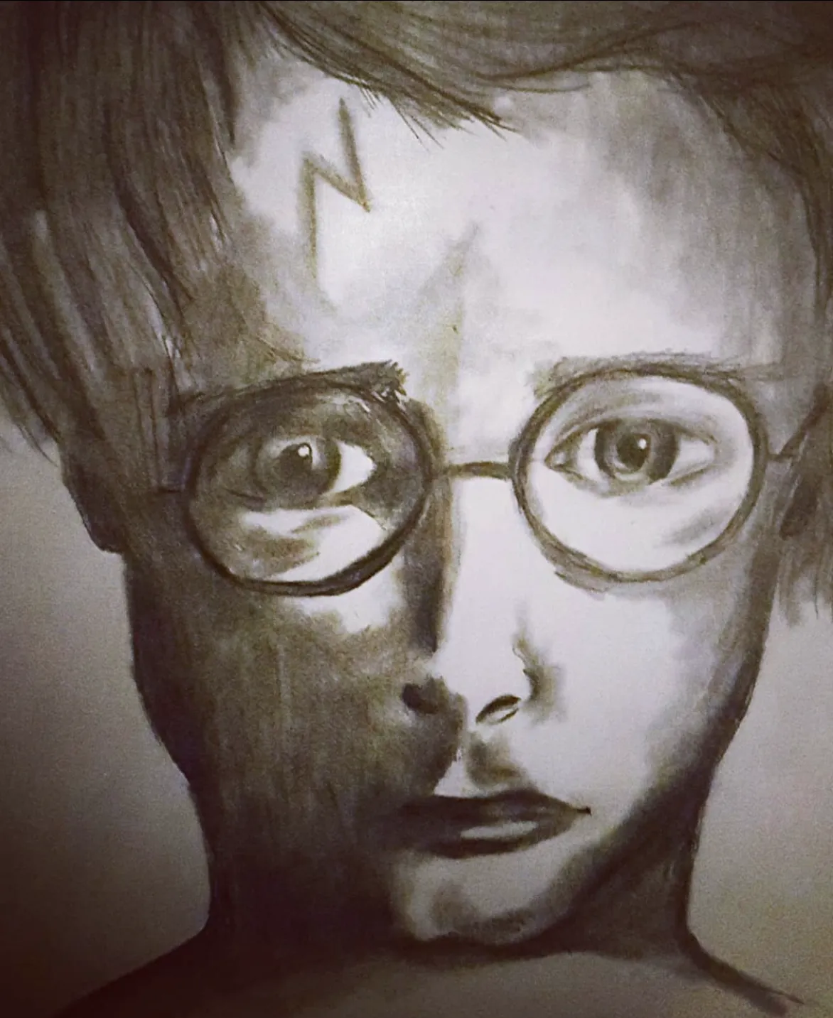 Portrait drawing of Harry Potter