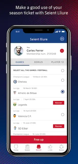 Screenshot of the Seient Lliure app as featured on the App Store