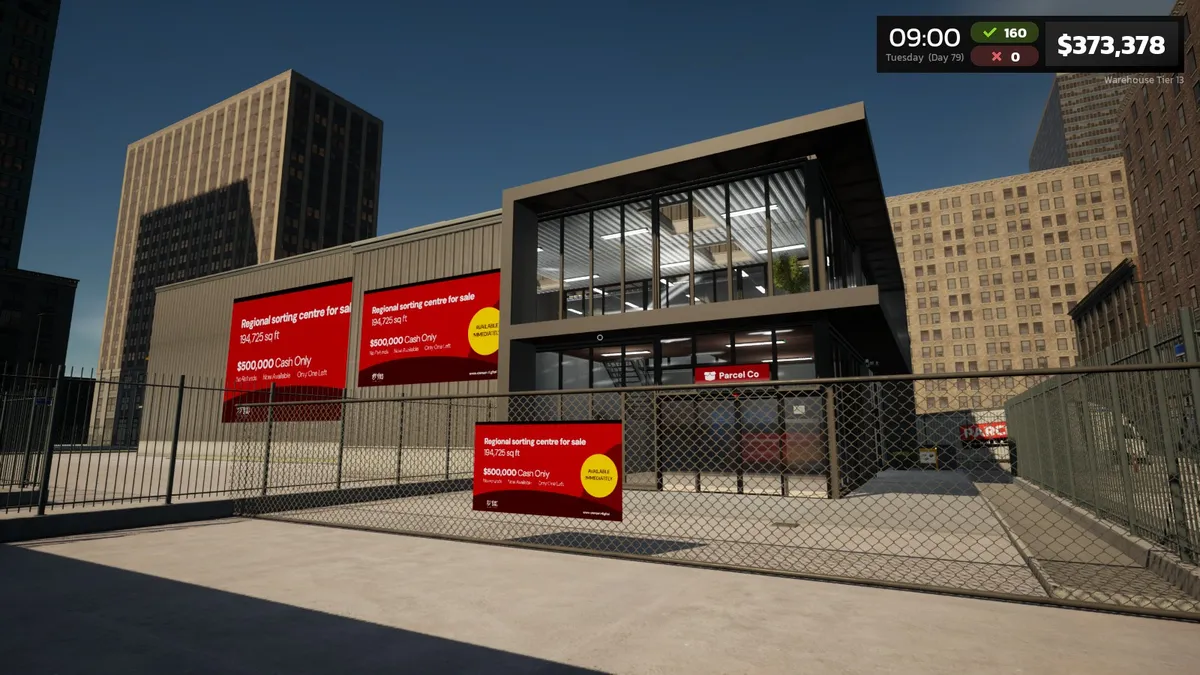 New warehouse building in Parcel Simulator