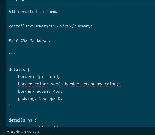 pasting markup html code here