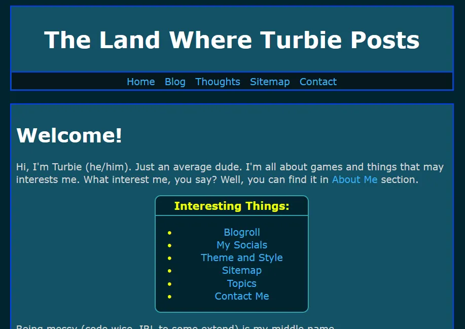 default blue bear theme turbie edition
