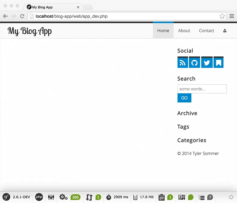 My Blog App screenshot