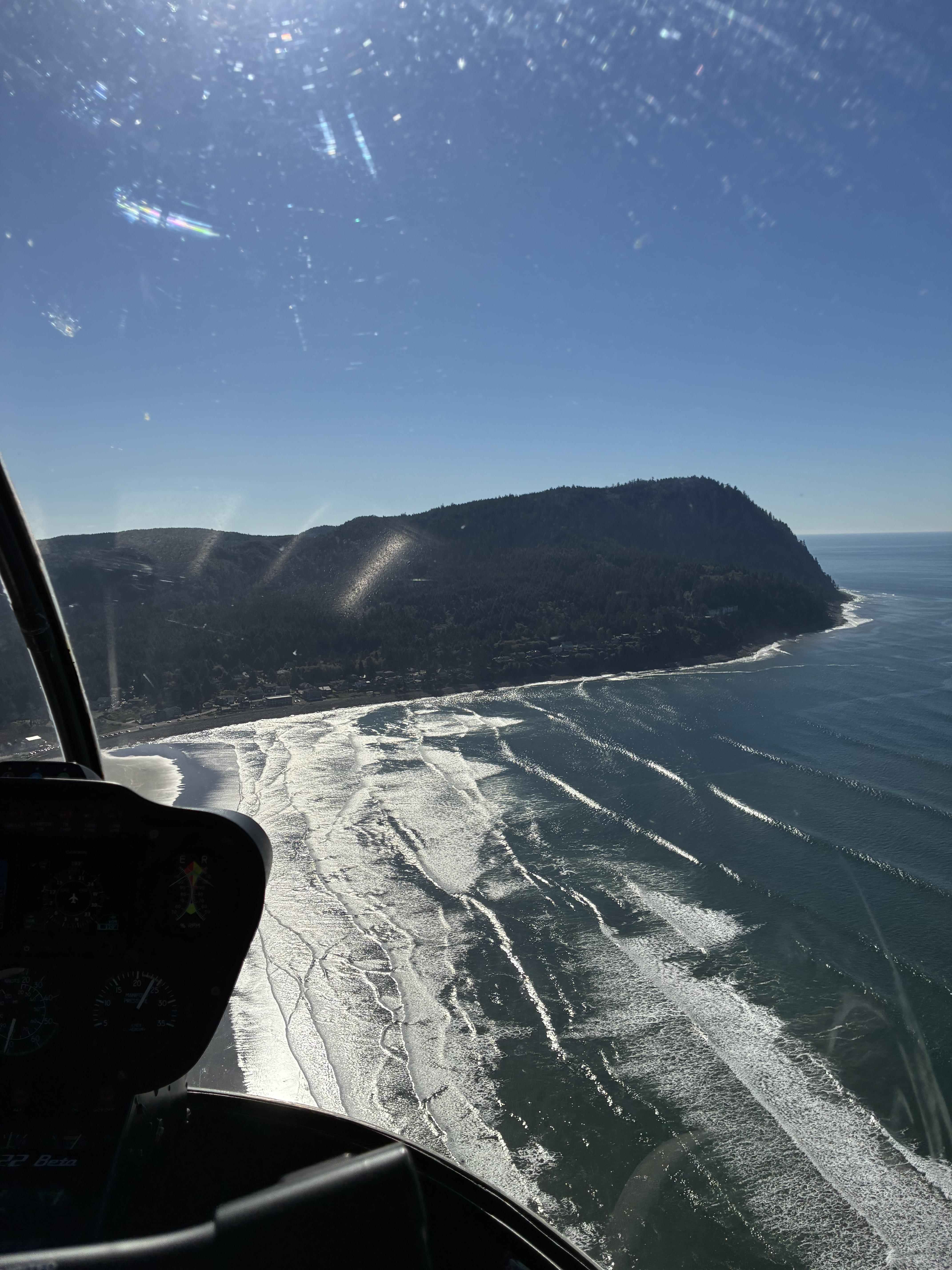 Picture of the coast from the R22