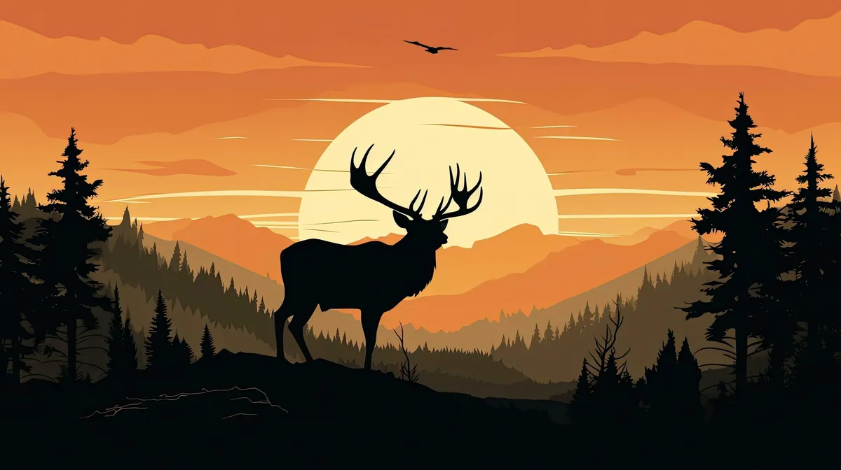 elk-at-sunset