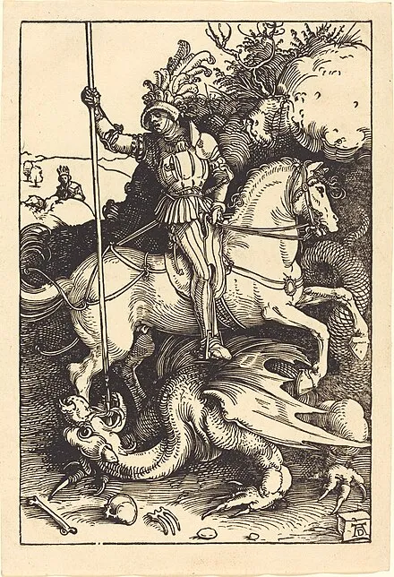 Albrecht Dürer, Saint_George Killing the Dragon