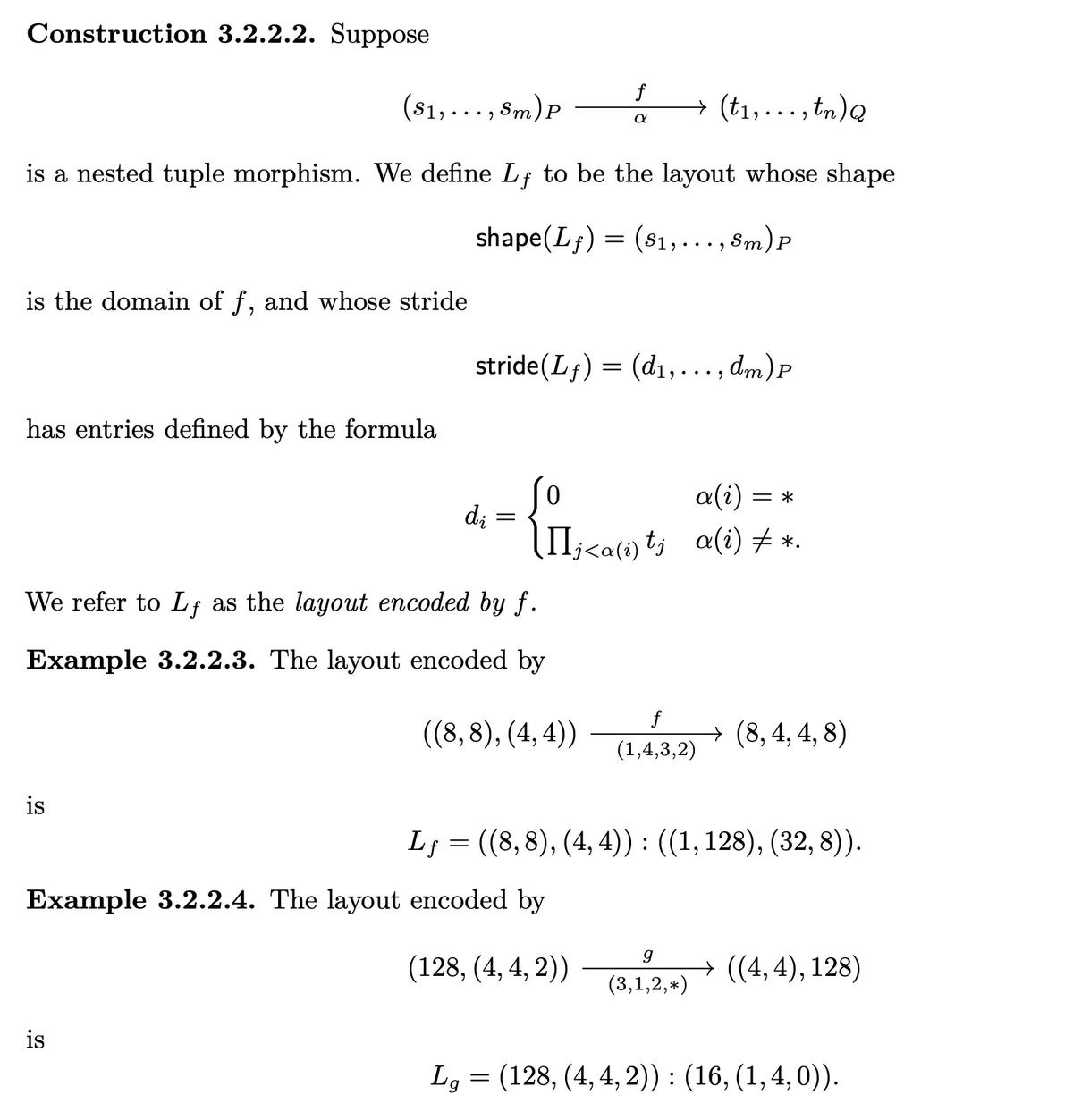 Layout encoding general
