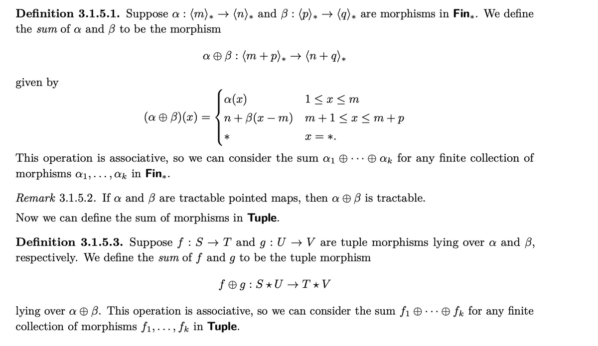 Morphism Sum