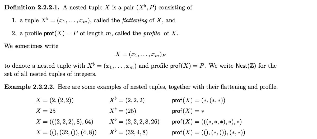 Nested Tuple