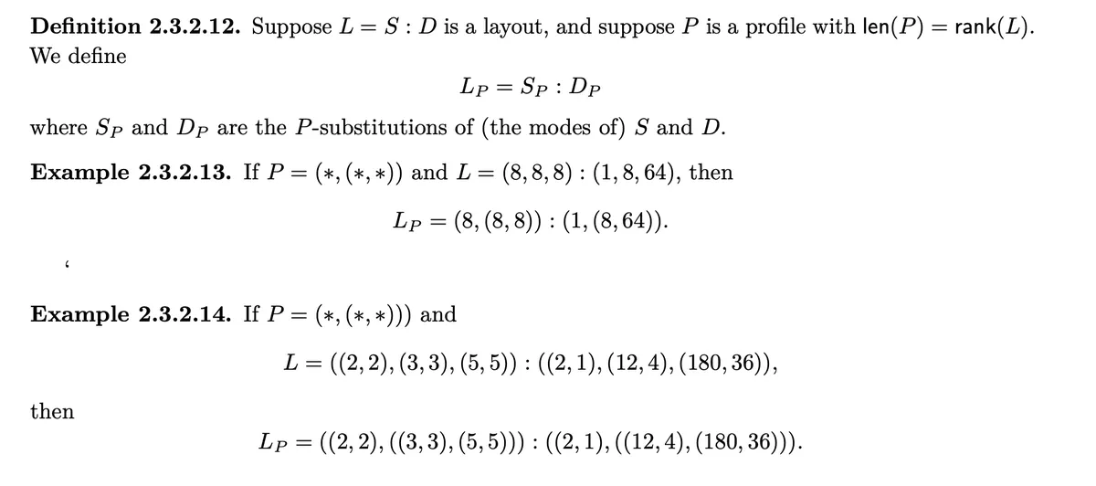 Substitution Layout