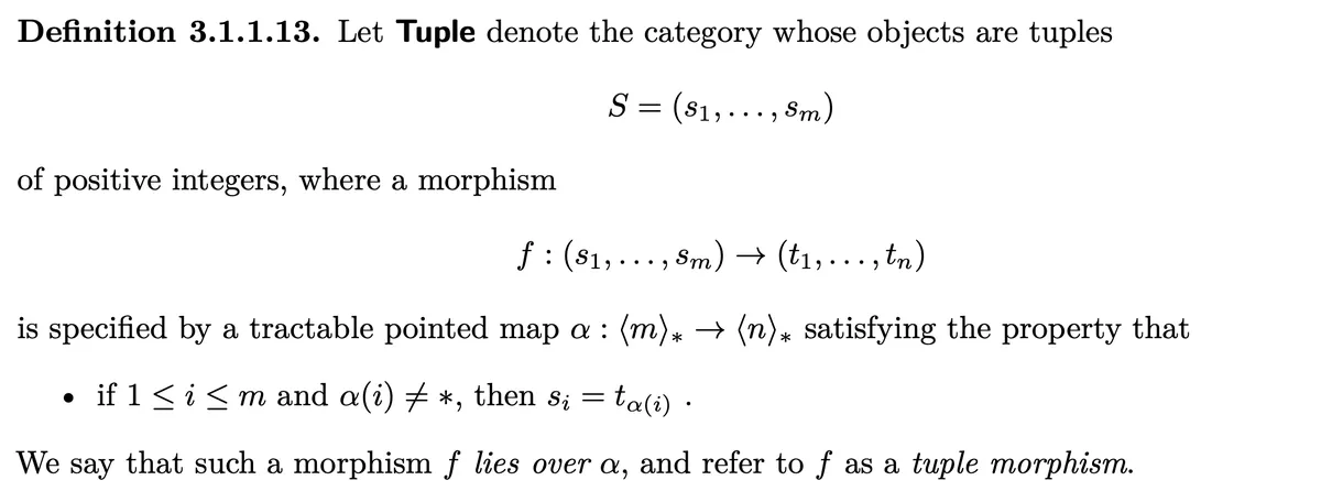 Tuple Morphism