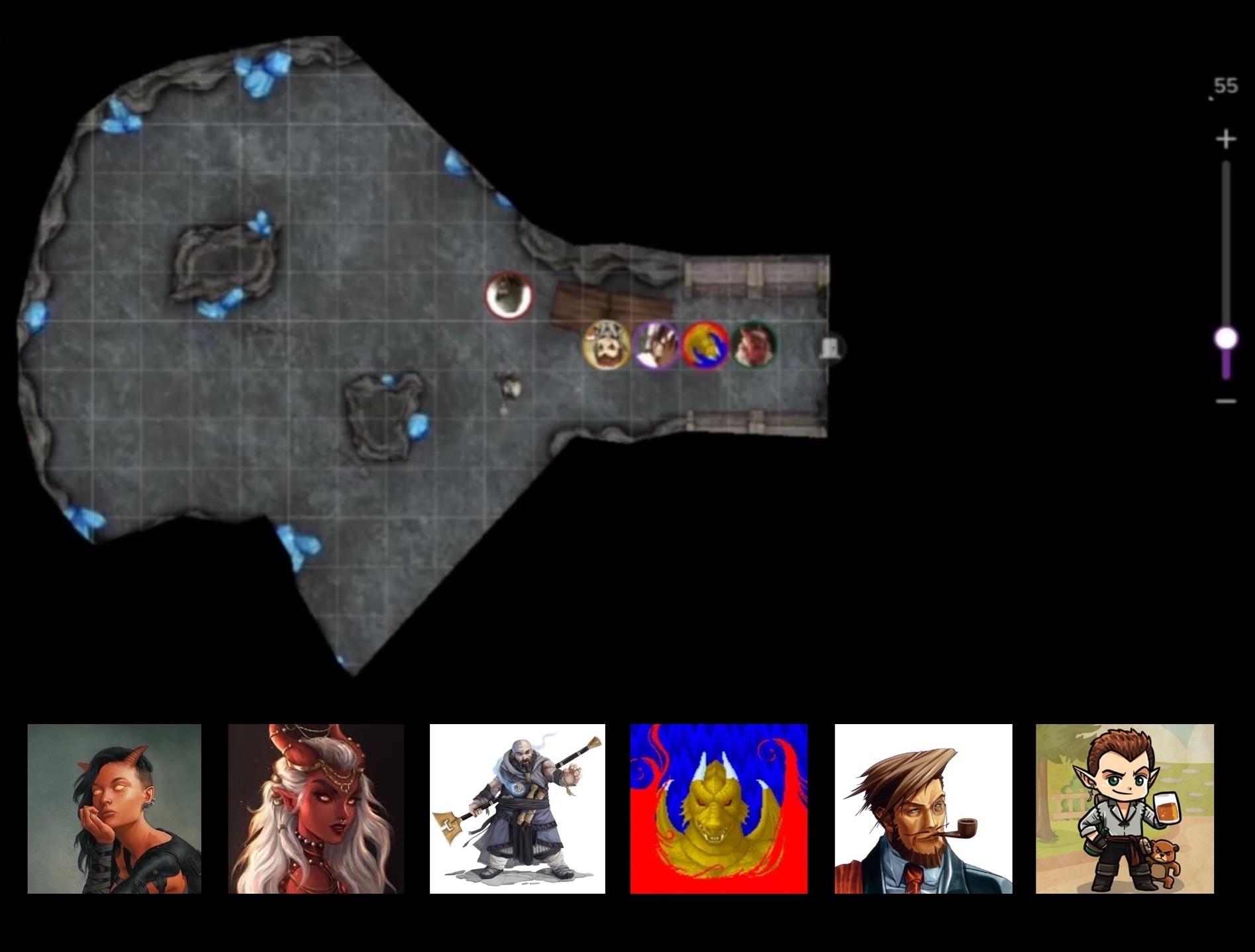 Roll20 map from our DnD campaign
