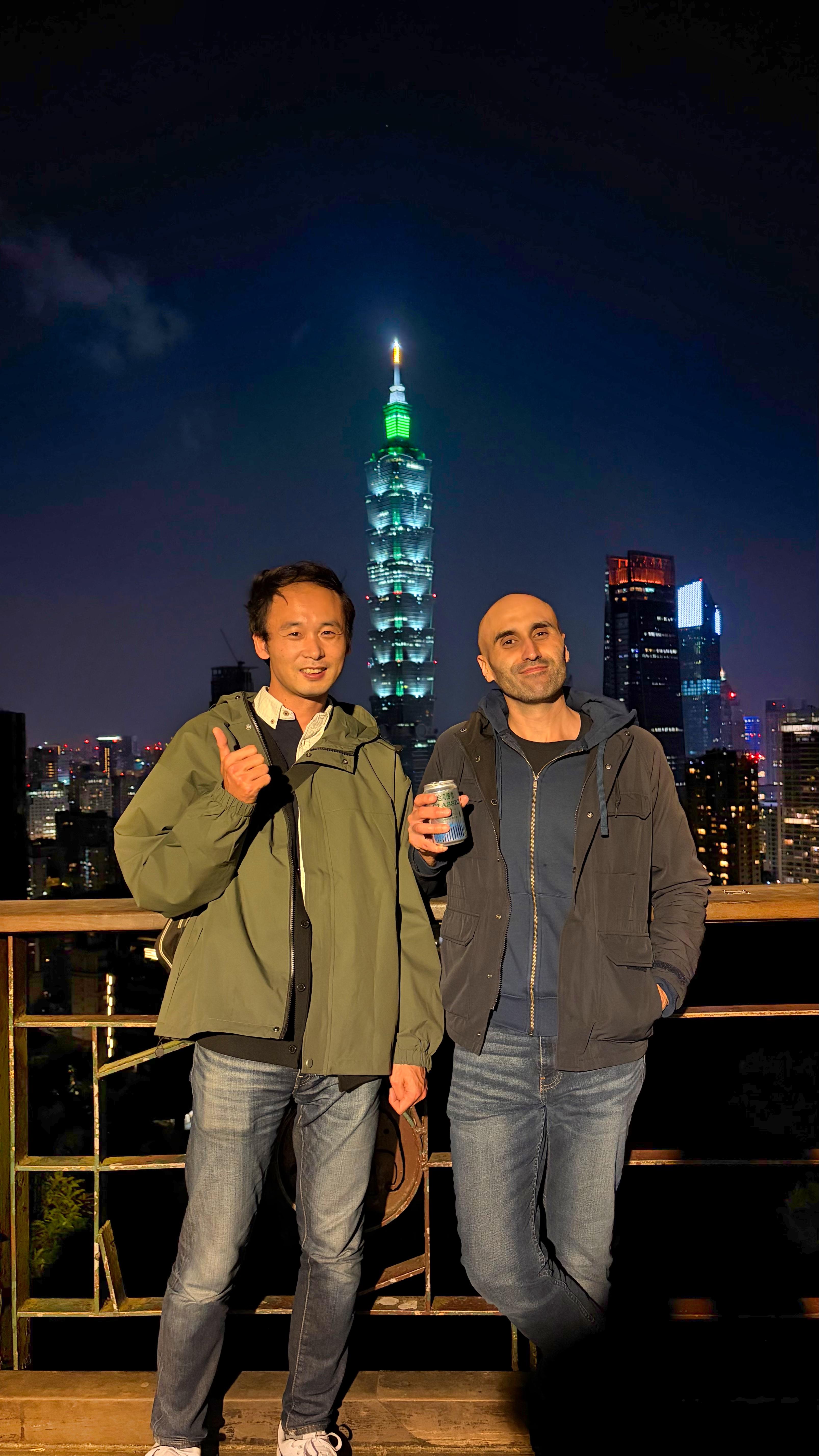 Yuta and I at the Elephant Mountain view