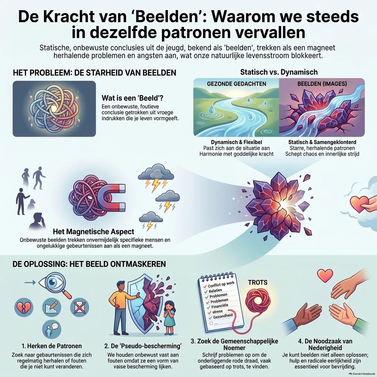 Beelden 1-4 de onbewuste conclusies die ons leven bepalen