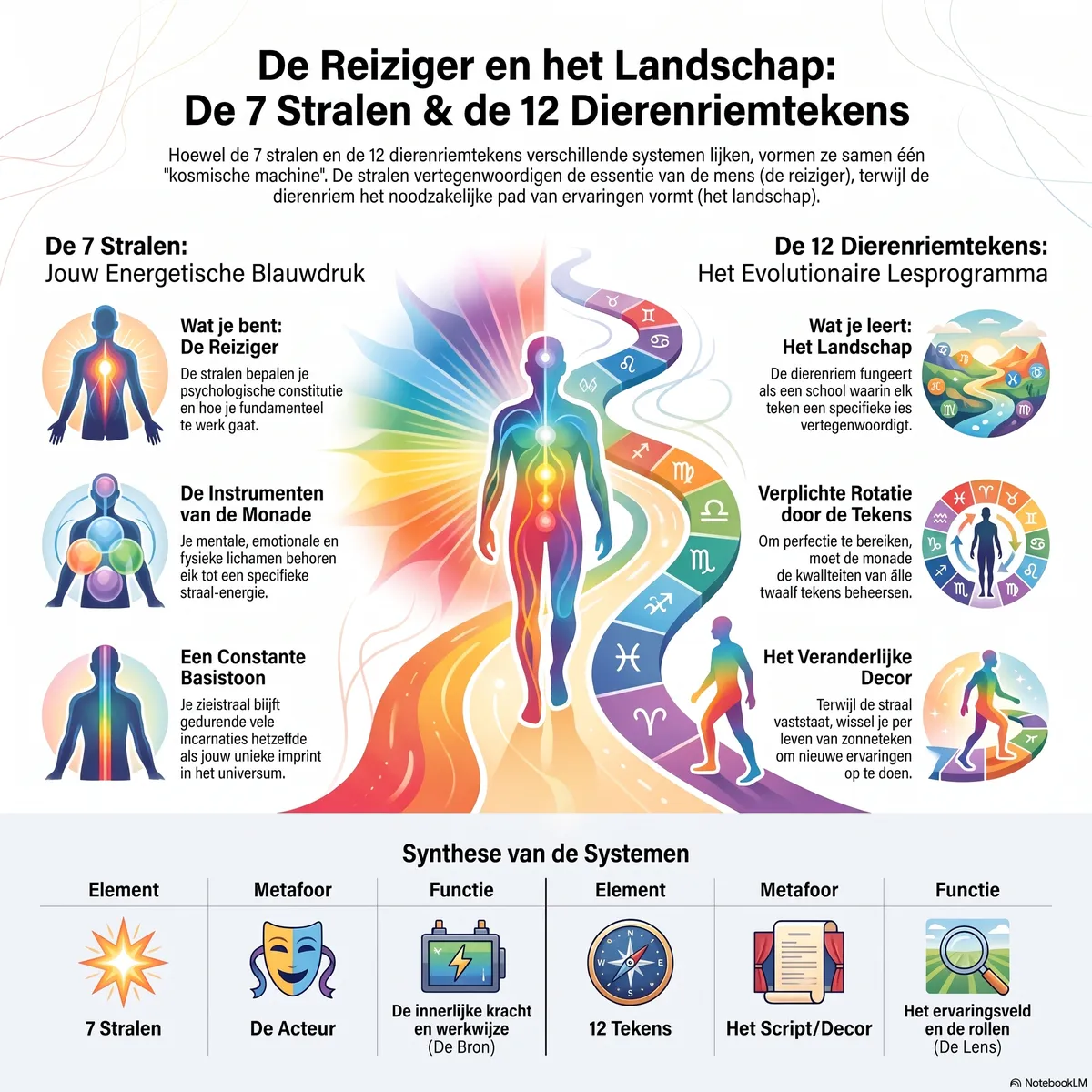 Hylozoïca De 7 Stralen & de 12 Dierenriemtekens