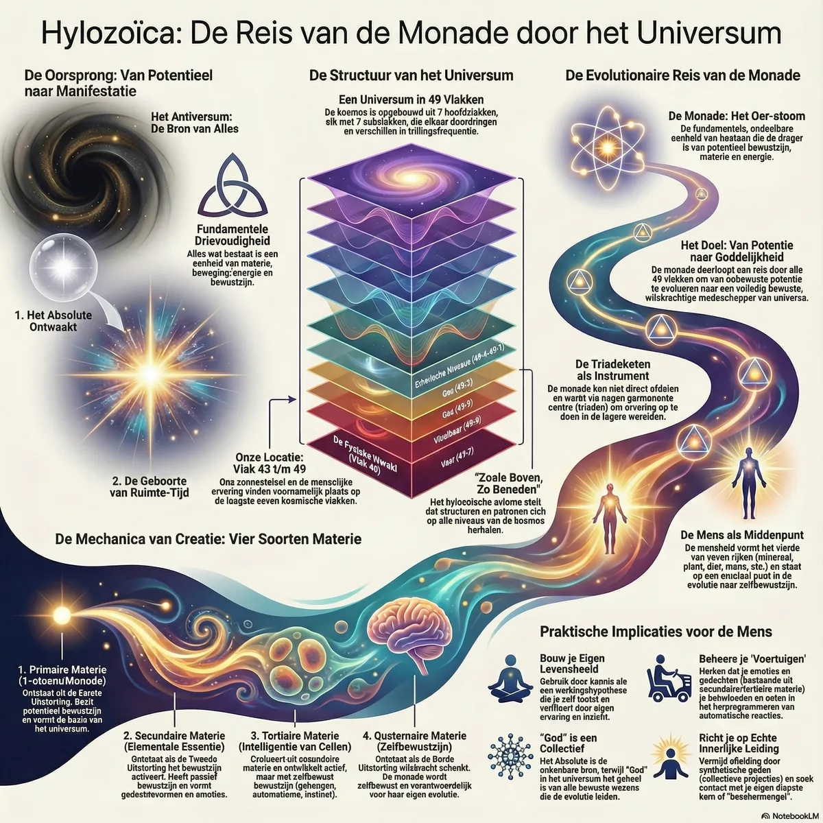 Hylozoïca De Monade Reis door het Universum