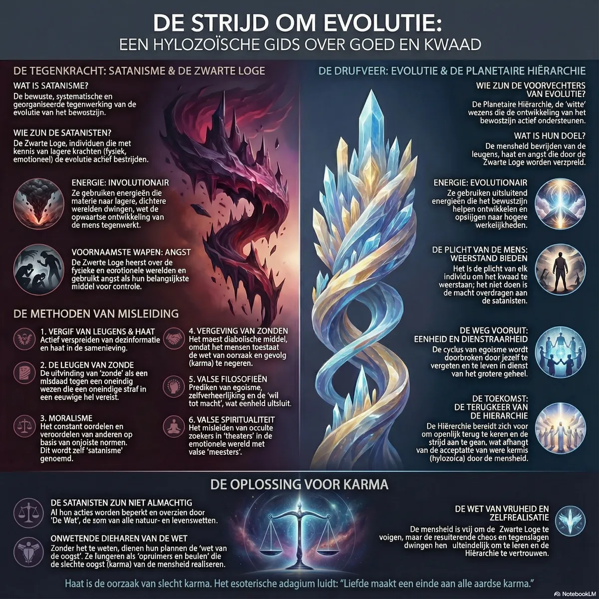 Hylozoïca Satanisme - Tegenwerking Evolutie