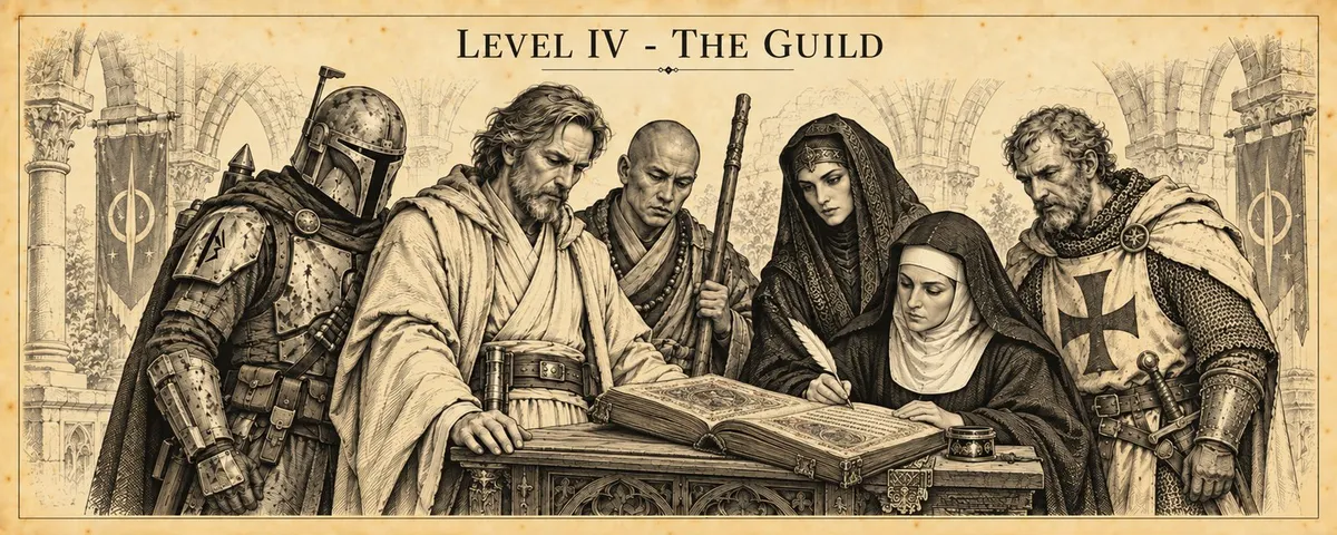 A guild of monks and nuns