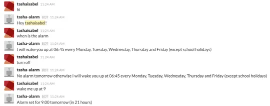 Teenwaker IoT alarm demonstration