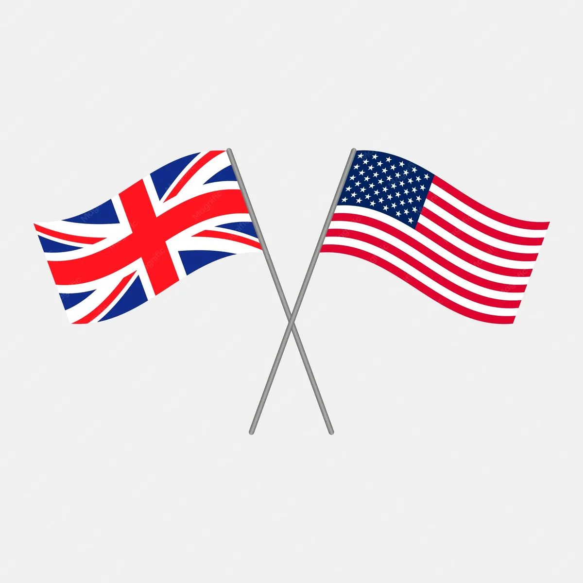 british-american-flags-vector_162100-192