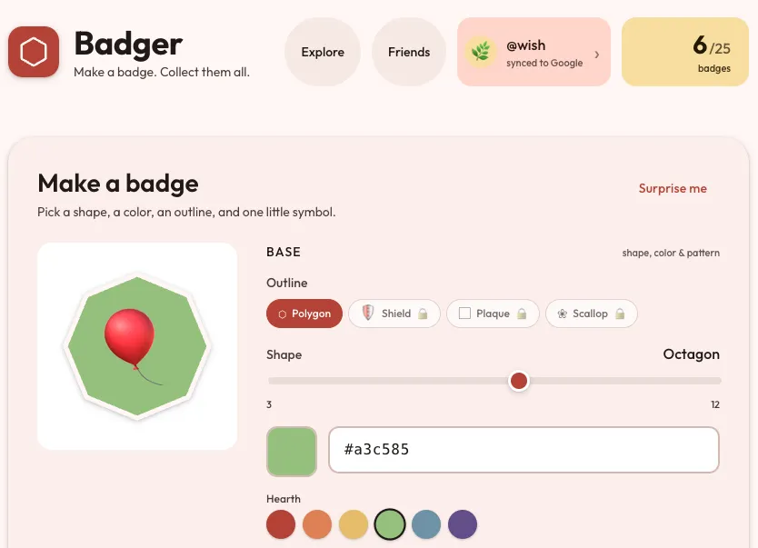 Screenshot of my web toy 