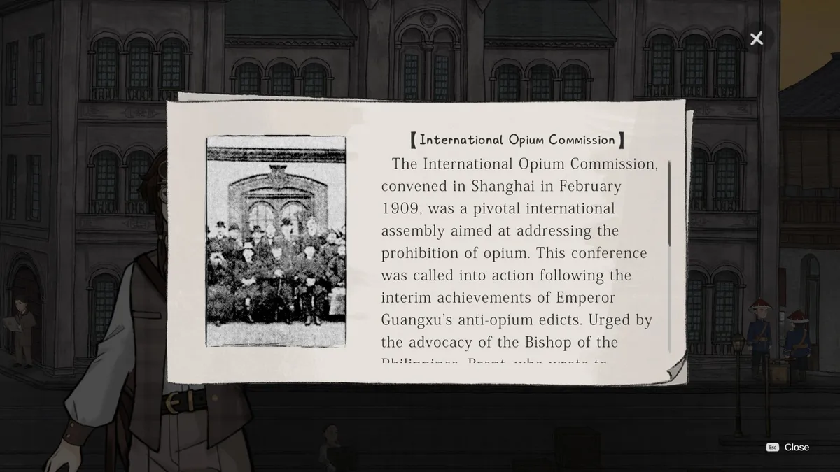 Entry on the International Opium Commission