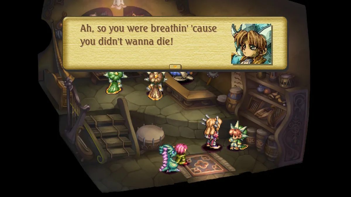 Student: Ah, so you were breathin' 'cause you didn't wanna die!