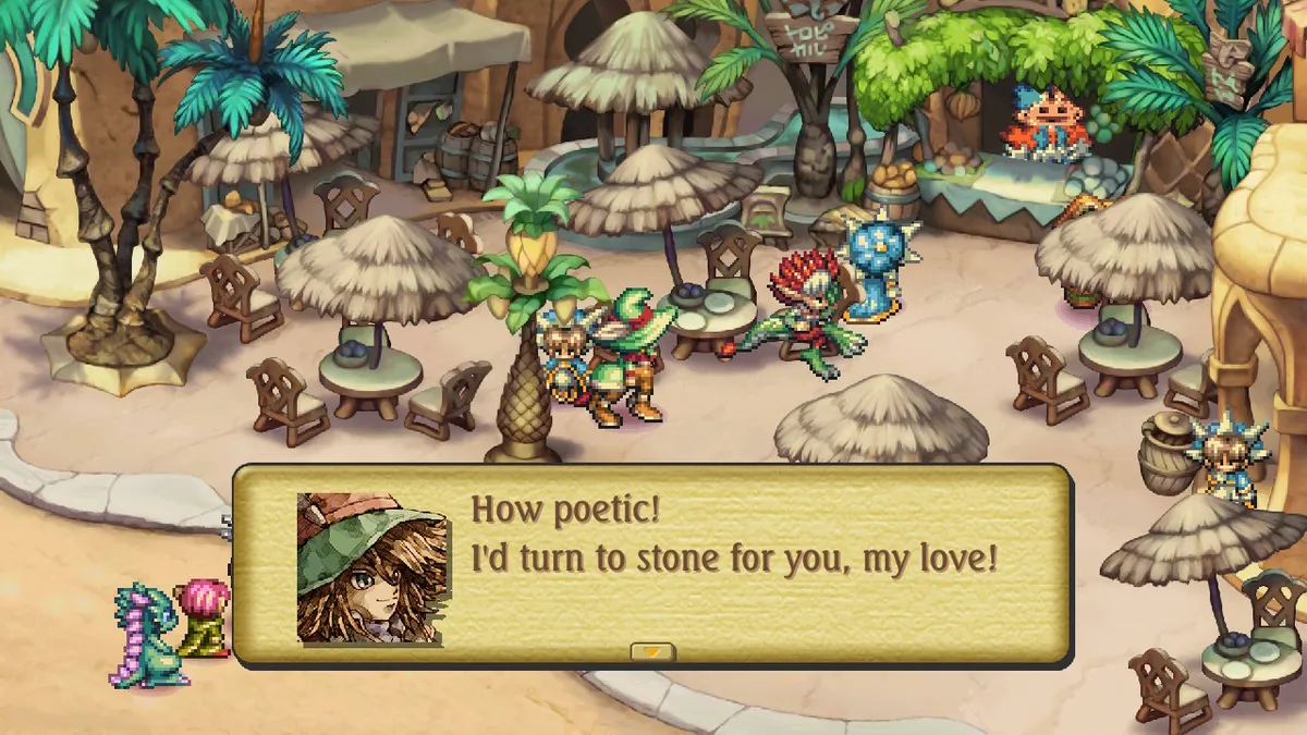 Gilbert: How poetic! I'll turn to stone for you, my love!