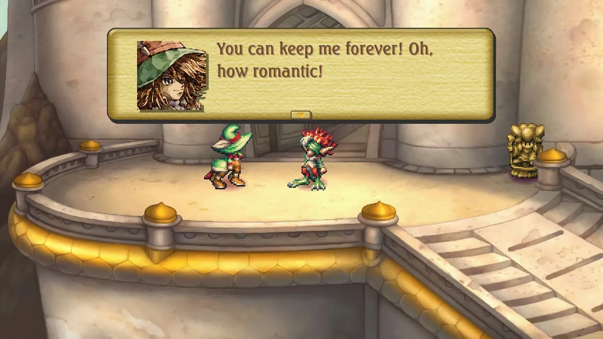 Gilbert: You can keep me forever! Oh, how romantic!