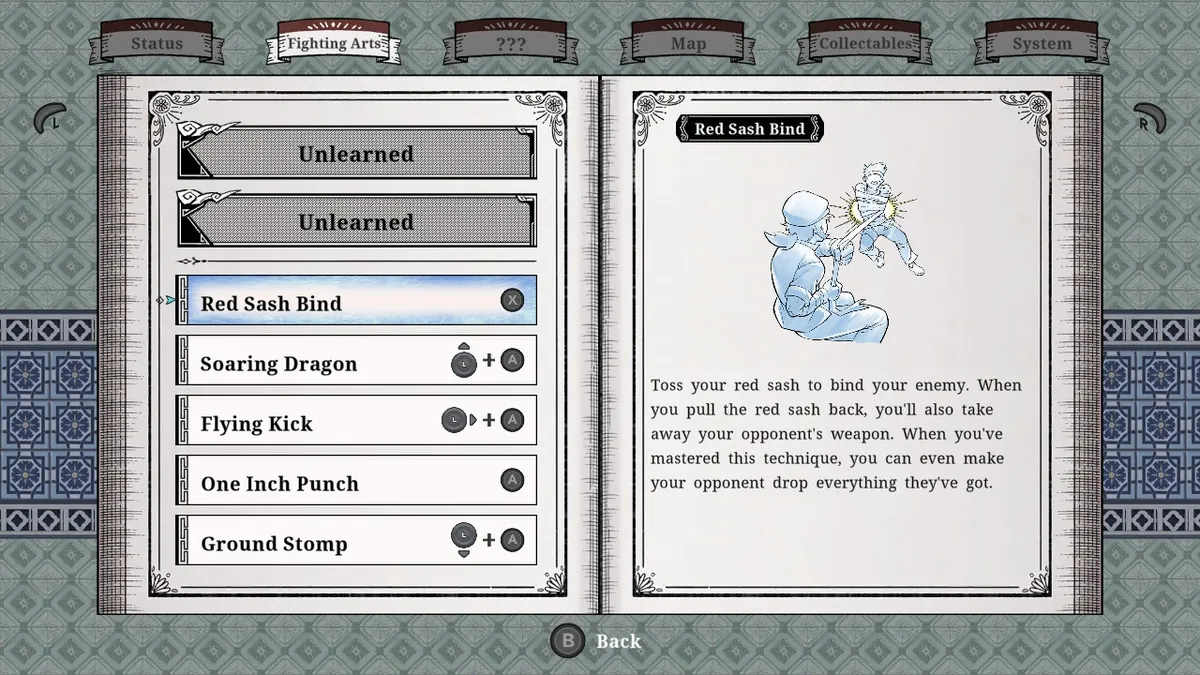 skill list: red sash bind