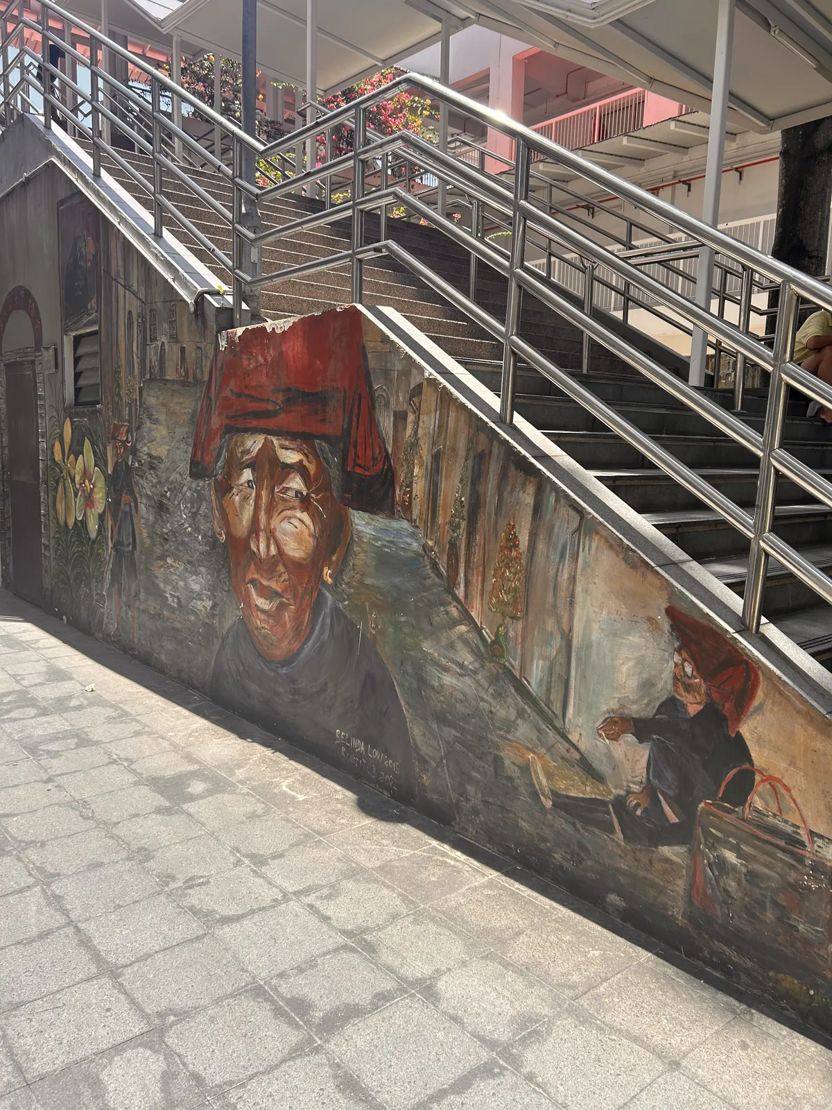Graffiti on stairs