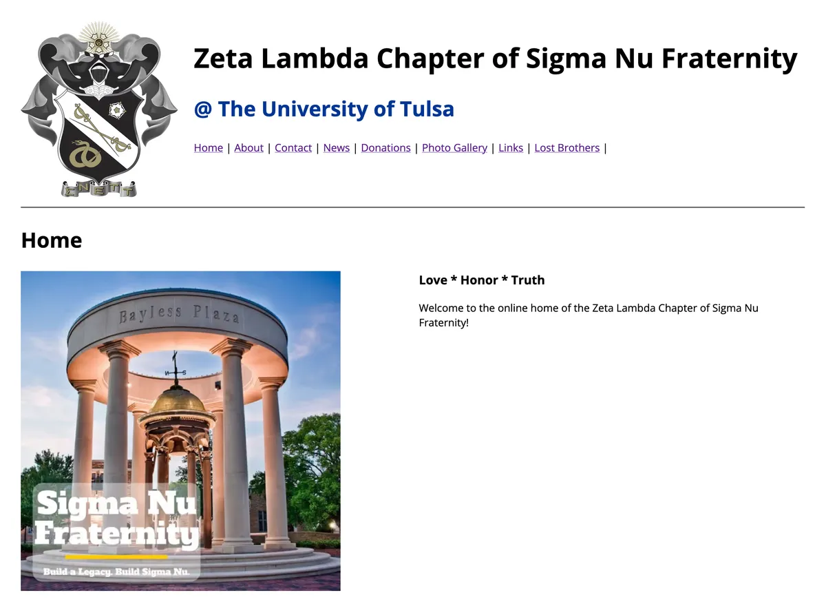 The new and improved TulsaSigmaNu.com design