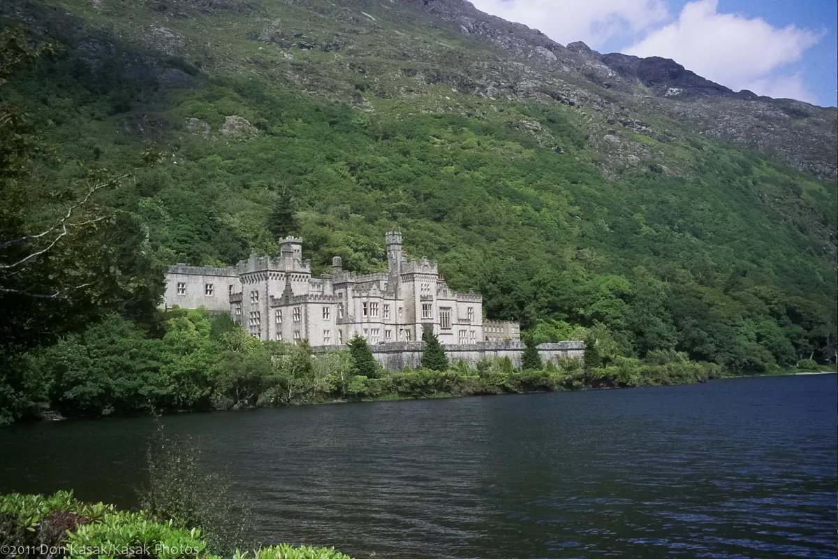 Photo at Kylemore Abbey taken with a Canon SureShot Z115, which gave its life on this trip. Sparse editing done in Lightroom many years ago.