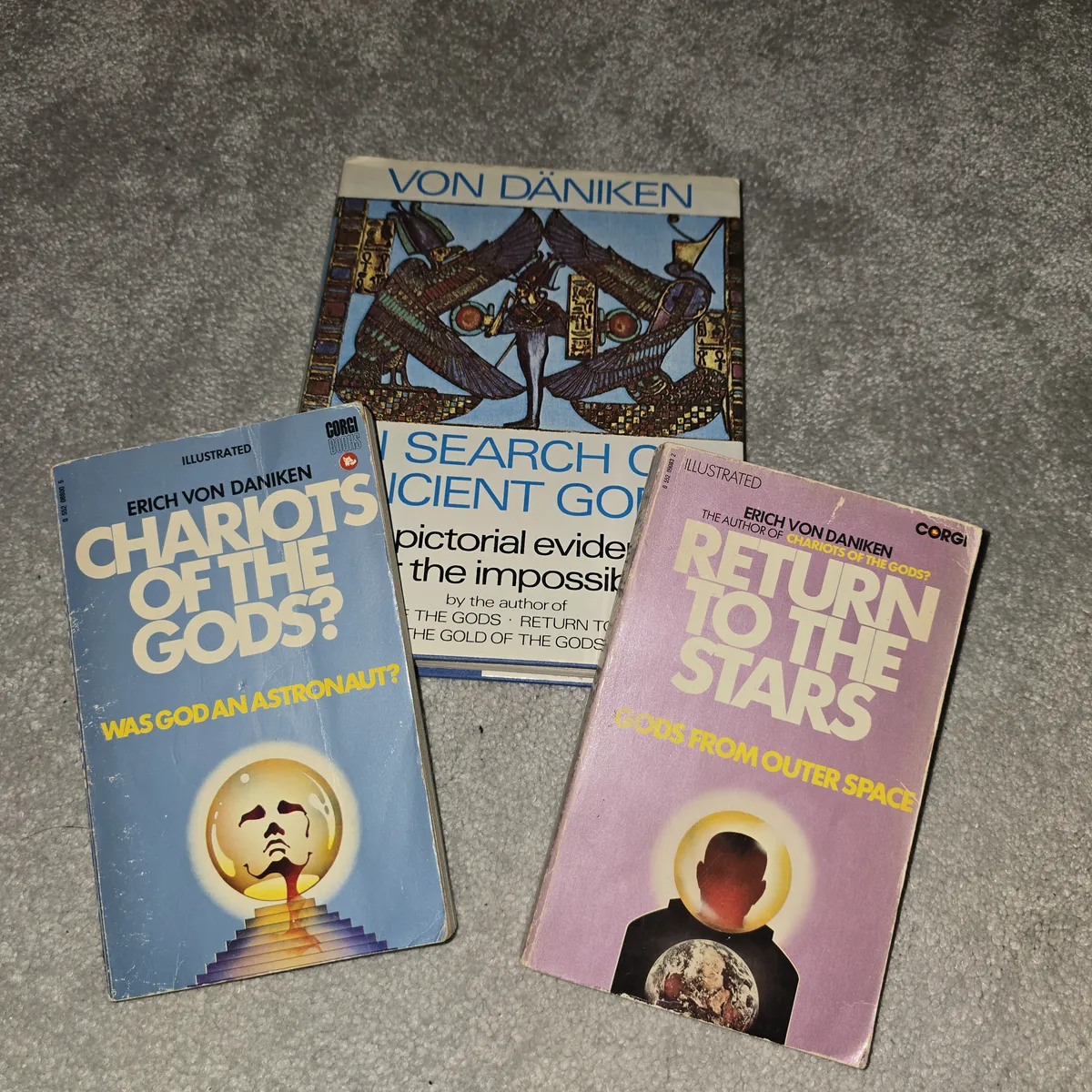 Pics of Erich von Daniken books