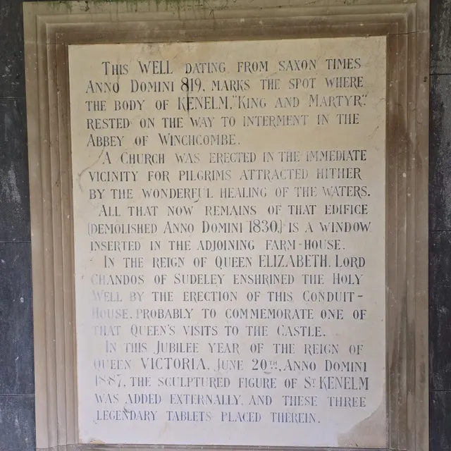 Also in the well house Winchcombe