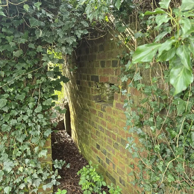 The blast wall and doorway
