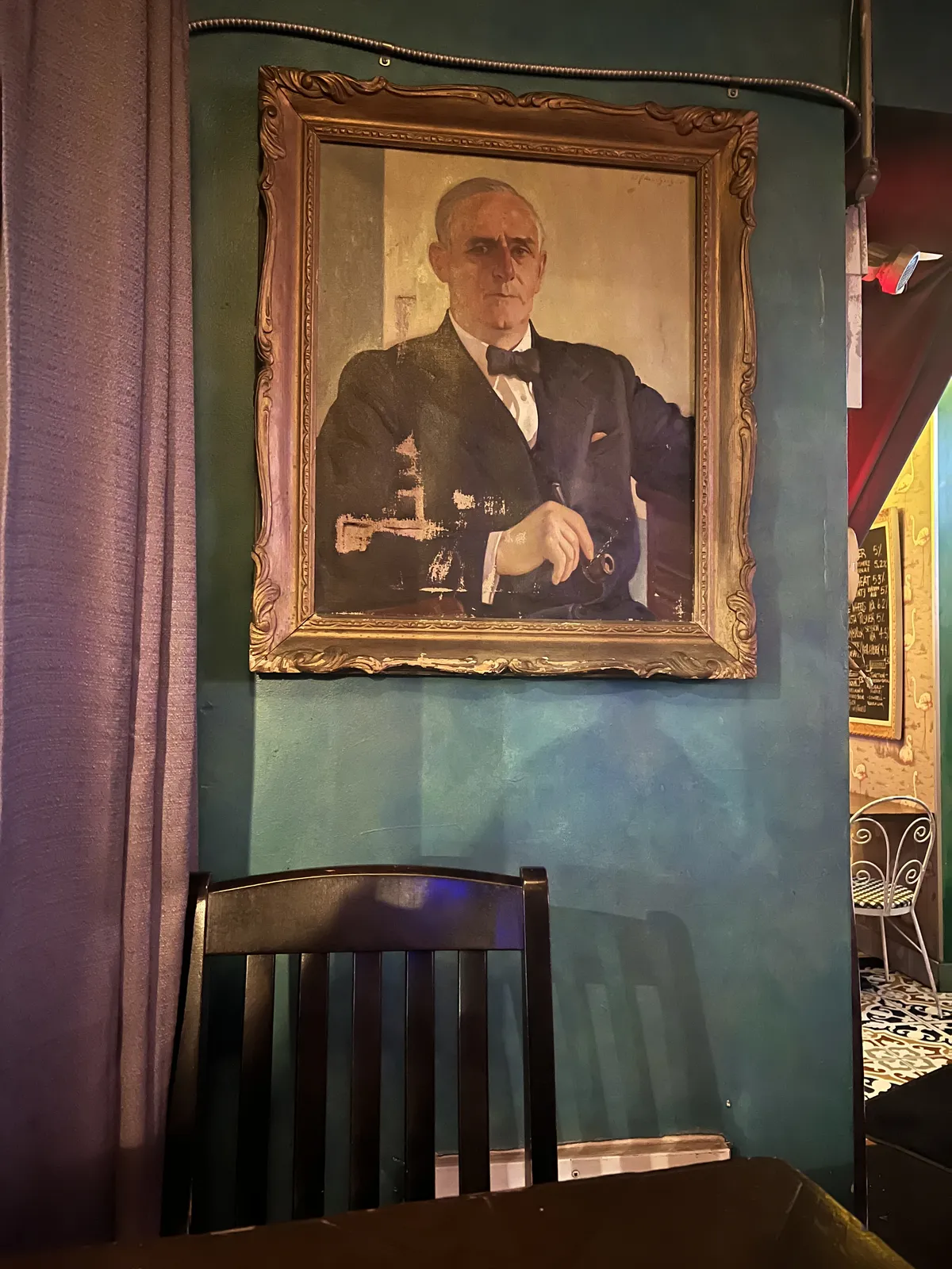 Framed painting as my bar companion