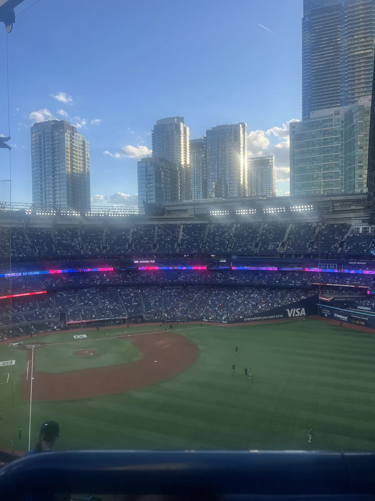 Baseball game at the SkyDome