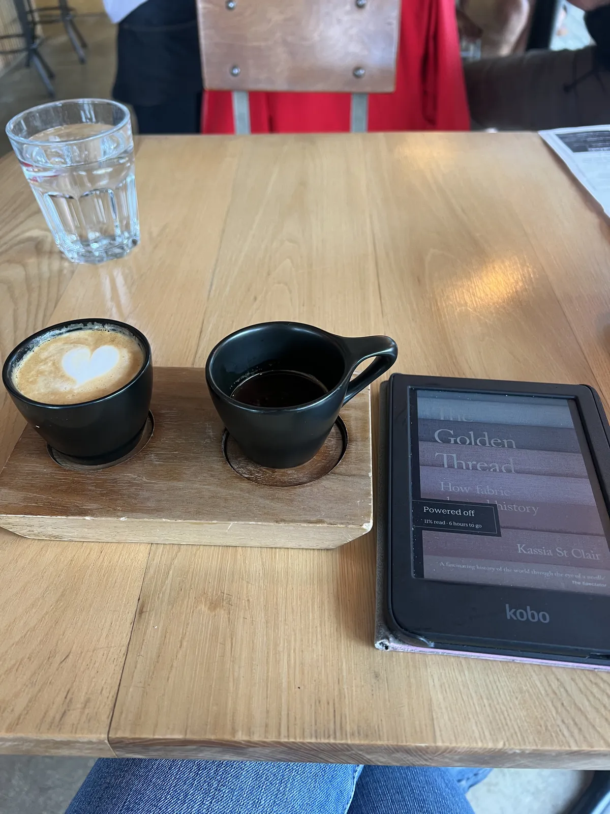 Barista's breakfast at the Harbourfront with my kobo
