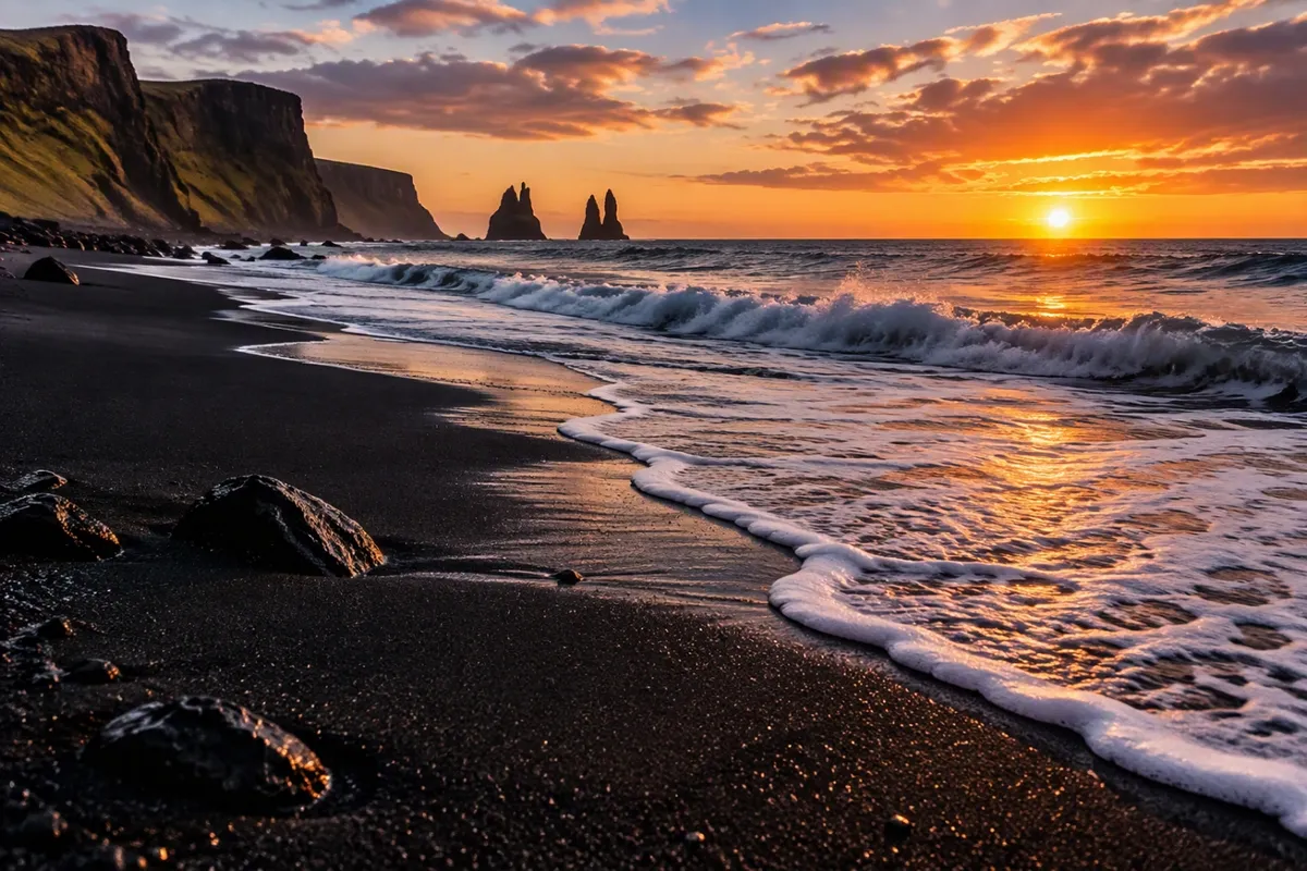 black sands