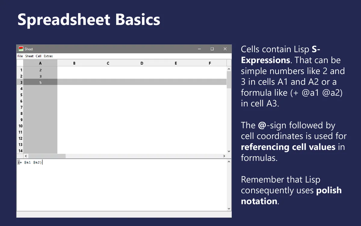 LispSheet