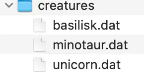 image of desktop file structure