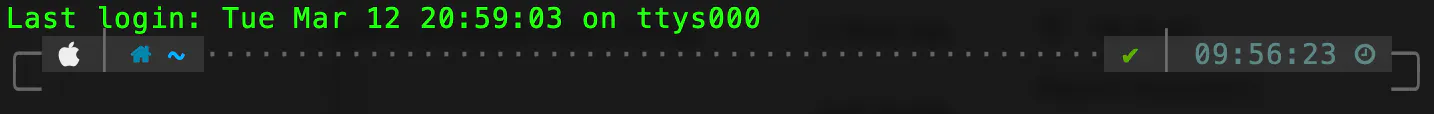 image of customized terminal using oh my zsh and power10k