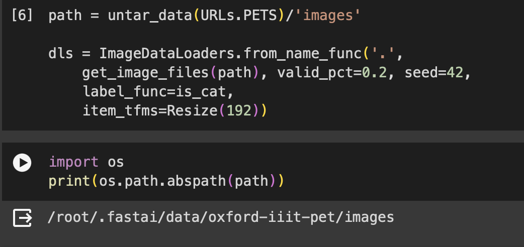 image: screenshot of Jupyter notebook about URLs.PETS call