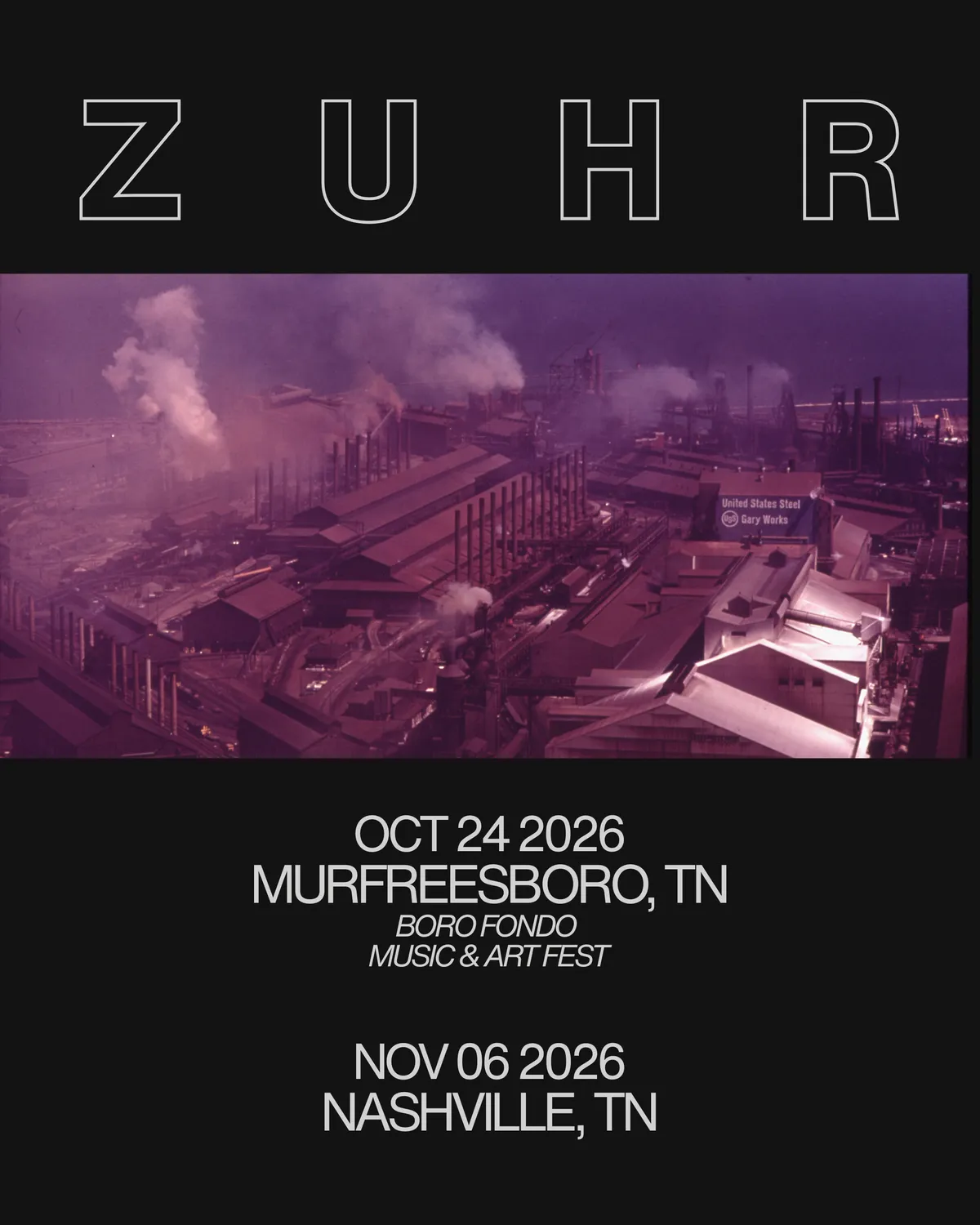 Zuhr - 1st shows announcement