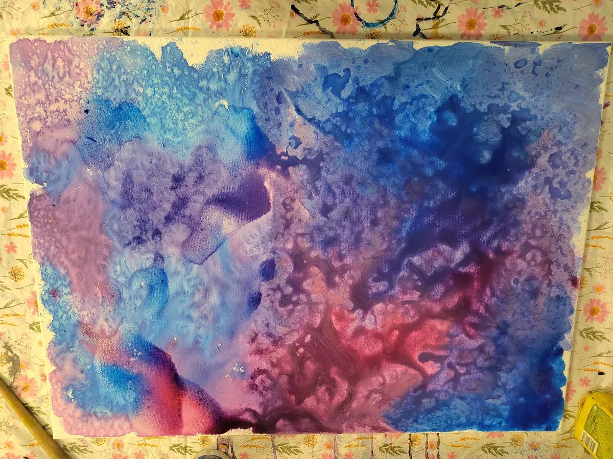 Ecoline and gesso